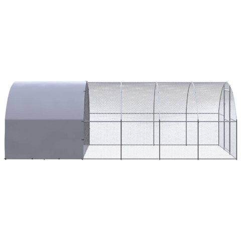Klatka zewnętrzna dla kurcząt, 3x6x2 m, stal galwanizowana Klatka zewnętrzna dla kurcząt, 3x6x2 m, stal galwanizowana