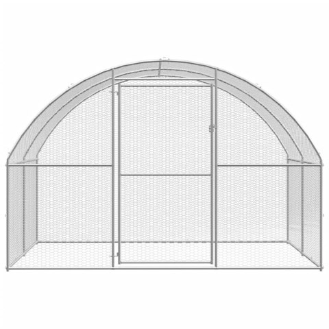 Klatka zewnętrzna dla kurcząt, 3x6x2 m, stal galwanizowana Klatka zewnętrzna dla kurcząt, 3x6x2 m, stal galwanizowana
