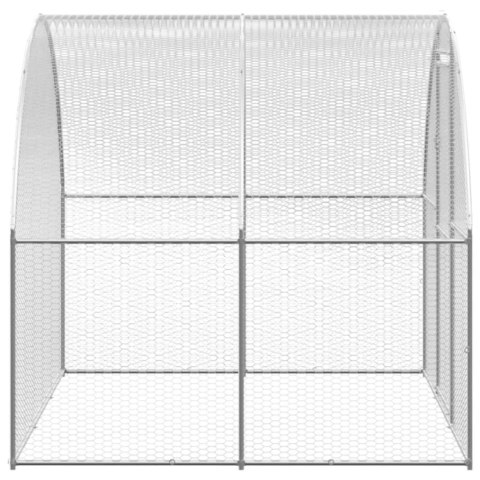 Klatka zewnętrzna dla kurcząt, 3x6x2 m, stal galwanizowana Klatka zewnętrzna dla kurcząt, 3x6x2 m, stal galwanizowana