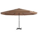 VidaXL Parasol ogrodowy na słupku aluminiowym, 500 cm, taupe