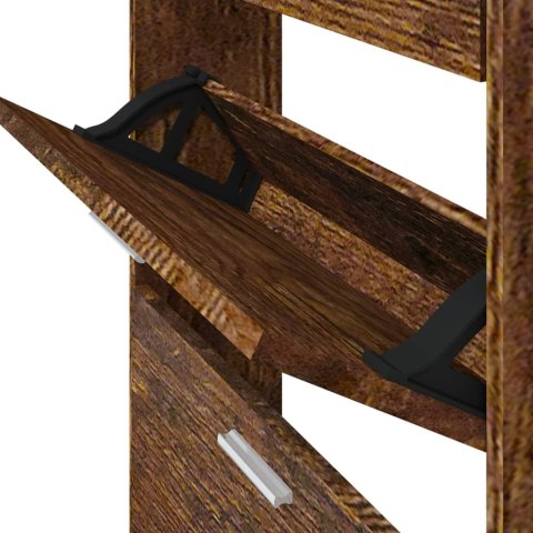 Półka na buty, przydymiony dąb, 59x17x150 cm Półka na buty, przydymiony dąb, 59x17x150 cm