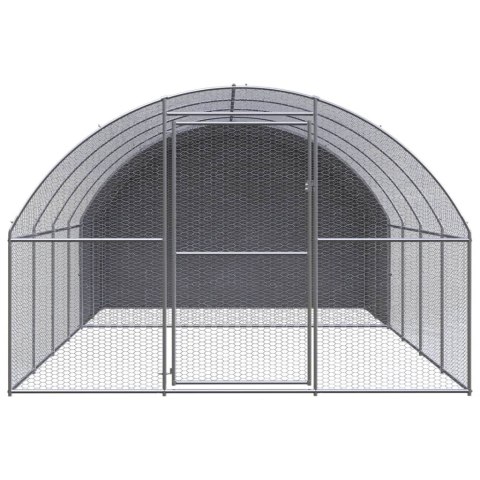 Klatka zewnętrzna dla kurcząt, 3x4x2 m, stal galwanizowana Klatka zewnętrzna dla kurcząt, 3x4x2 m, stal galwanizowana