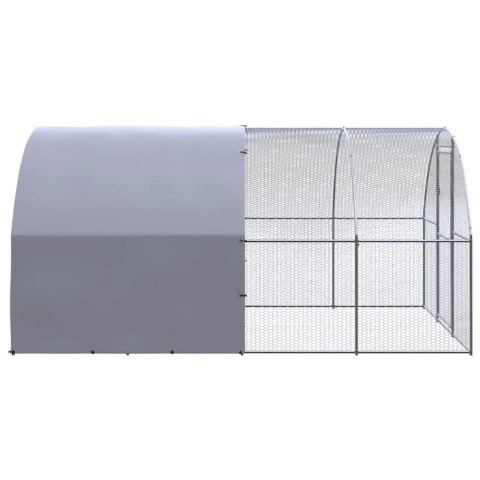 Klatka zewnętrzna dla kurcząt, 3x4x2 m, stal galwanizowana Klatka zewnętrzna dla kurcząt, 3x4x2 m, stal galwanizowana