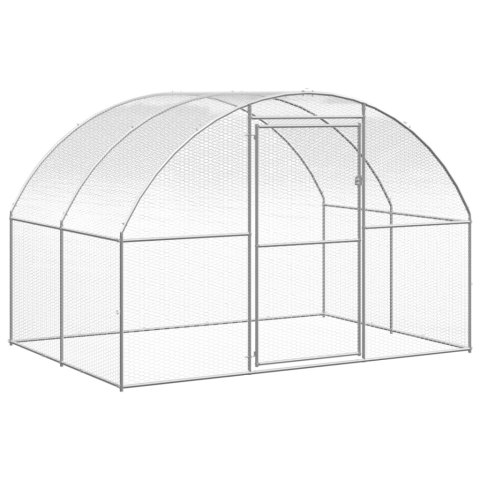 Klatka zewnętrzna dla kurcząt, 3x4x2 m, stal galwanizowana Klatka zewnętrzna dla kurcząt, 3x4x2 m, stal galwanizowana