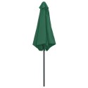 VidaXL Parasol ogrodowy na słupku aluminiowym, 270x246 cm, zielony