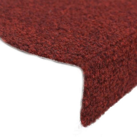 Samoprzylepne nakładki na schody, 10 szt., czerwone, 65x21x4 cm Samoprzylepne nakładki na schody, 10 szt., czerwone, 65x21x4 cm