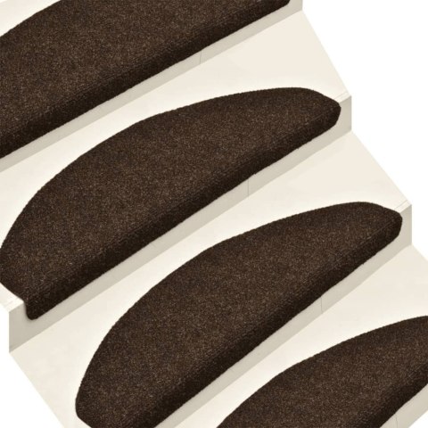 Samoprzylepne nakładki na schody, 5 szt., brązowe, 65x21x4 cm Samoprzylepne nakładki na schody, 5 szt., brązowe, 65x21x4 cm