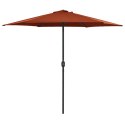 VidaXL Parasol ogrodowy na słupku aluminiowym, 270x246 cm, terrakota