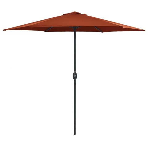 VidaXL Parasol ogrodowy na słupku aluminiowym, 270x246 cm, terrakota