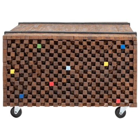 Stolik boczny z drewna tekowego, 60 x 60 x 38 cm Stolik boczny z drewna tekowego, 60 x 60 x 38 cm