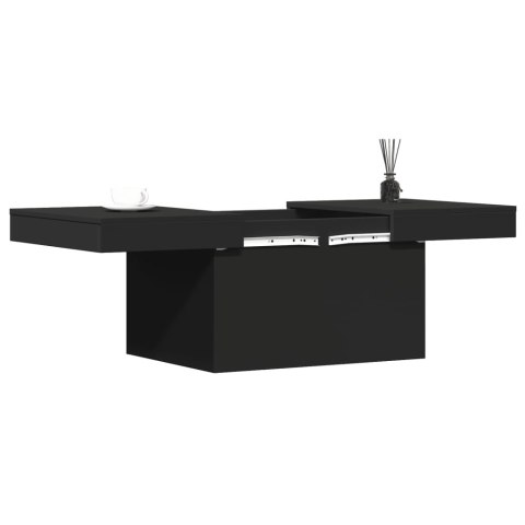 Stolik kawowy, czarny, 100x55x40 cm, materiał drewnopochodny Stolik kawowy, czarny, 100x55x40 cm, materiał drewnopochodny