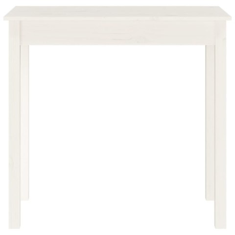 Stolik konsolowy, biały, 80x40x75 cm, lite drewno sosnowe Stolik konsolowy, biały, 80x40x75 cm, lite drewno sosnowe
