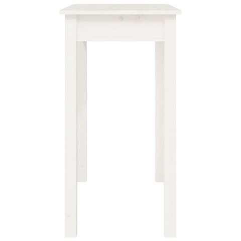 Stolik konsolowy, biały, 80x40x75 cm, lite drewno sosnowe Stolik konsolowy, biały, 80x40x75 cm, lite drewno sosnowe
