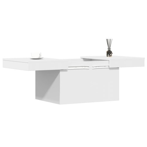 Stolik kawowy, biały, 100x55x40 cm, materiał drewnopochodny Stolik kawowy, biały, 100x55x40 cm, materiał drewnopochodny