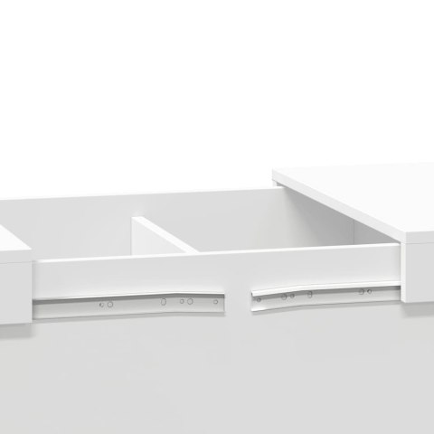 Stolik kawowy, biały, 100x55x40 cm, materiał drewnopochodny Stolik kawowy, biały, 100x55x40 cm, materiał drewnopochodny