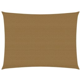 VidaXL Żagiel przeciwsłoneczny, 160 g/m², kolor taupe, 2x3 m, HDPE