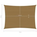 VidaXL Żagiel przeciwsłoneczny, 160 g/m², kolor taupe, 2x3 m, HDPE