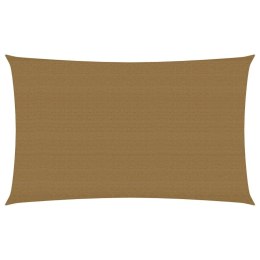 VidaXL Żagiel przeciwsłoneczny, 160 g/m², kolor taupe, 2,5x5 m, HDPE