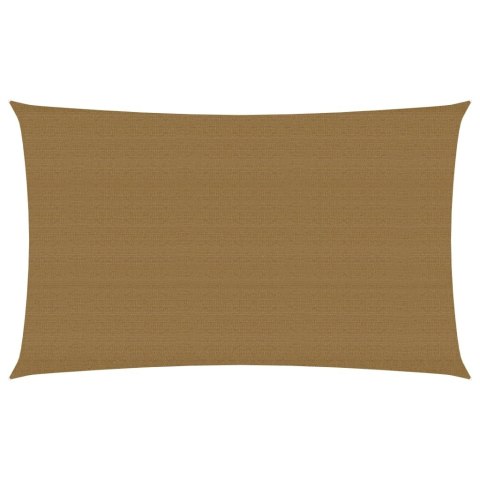 VidaXL Żagiel przeciwsłoneczny, 160 g/m², kolor taupe, 2,5x5 m, HDPE