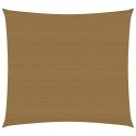 VidaXL Żagiel przeciwsłoneczny, 160 g/m², kolor taupe, 4x4 m, HDPE