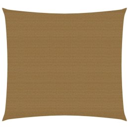 VidaXL Żagiel przeciwsłoneczny, 160 g/m², kolor taupe, 4x4 m, HDPE