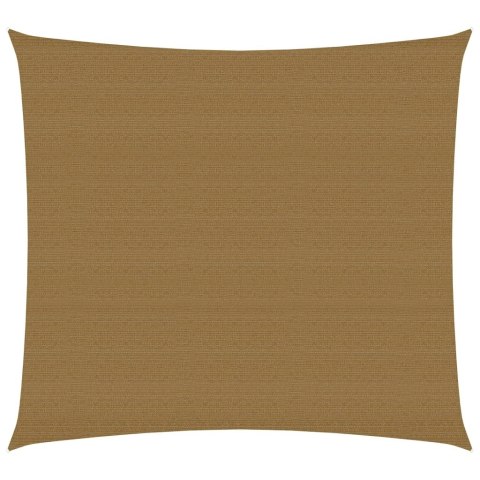 VidaXL Żagiel przeciwsłoneczny, 160 g/m², kolor taupe, 4x4 m, HDPE