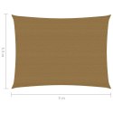 VidaXL Żagiel przeciwsłoneczny, 160 g/m², taupe, 3,5x5 m, HDPE