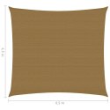 VidaXL Żagiel przeciwsłoneczny, 160 g/m², taupe, 4,5x4,5 m, HDPE