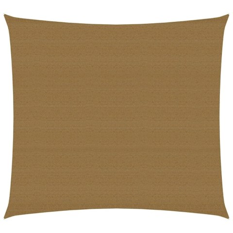 VidaXL Żagiel przeciwsłoneczny, 160 g/m², taupe, 5x5 m, HDPE