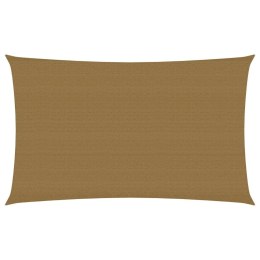 VidaXL Żagiel przeciwsłoneczny, 160 g/m², kolor taupe, 2x5 m, HDPE