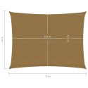 VidaXL Żagiel przeciwsłoneczny, 160 g/m², kolor taupe, 4x5 m, HDPE