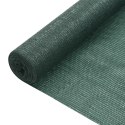 VidaXL Siatka cieniująca, zielona, 1,5x25 m, HDPE, 75 g/m²