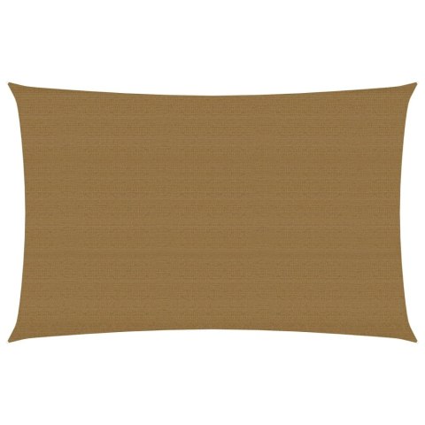 VidaXL Żagiel przeciwsłoneczny, 160 g/m², kolor taupe, 3x5 m, HDPE