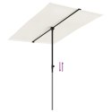 VidaXL Parasol ogrodowy na słupku aluminiowym, 2x1,5 m, piaskowy