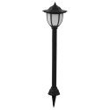 VidaXL Lampy solarne do ogrodu, 6 szt., LED, czarne