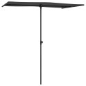 VidaXL Parasol ogrodowy na słupku aluminiowym, 180x110 cm, antracytowy