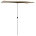 VidaXL Parasol ogrodowy na słupku aluminiowym, 180x110 cm, taupe