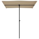 VidaXL Parasol ogrodowy na słupku aluminiowym, 180x110 cm, taupe