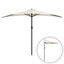 VidaXL Półparasol balkonowy na słupku z aluminium, 300x155cm, piaskowy