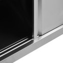  Stoły robocze, przesuwne drzwi 2 szt., 240x50x(95-97) cm, stal