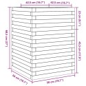 VidaXL Donica ogrodowa, 50x50x68,5 cm, impregnowane drewno sosnowe