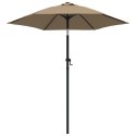 VidaXL Parasol, taupe, 200 x 224 cm, aluminium