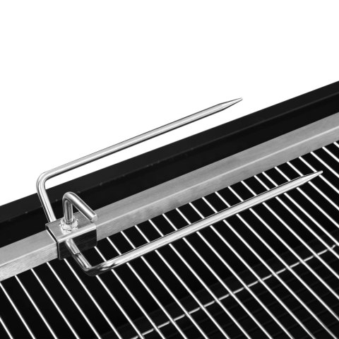 Grill elektryczny z rożnem, stal nierdzewna Grill elektryczny z rożnem, stal nierdzewna