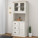  Kredens VIGO, biały, 78x40x175 cm, lite drewno sosnowe