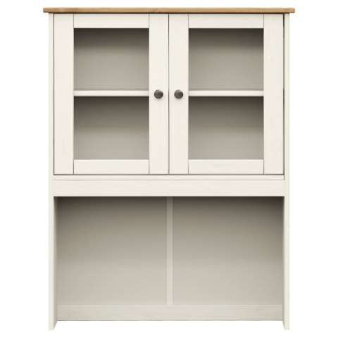 Kredens VIGO, biały, 78x40x175 cm, lite drewno sosnowe Kredens VIGO, biały, 78x40x175 cm, lite drewno sosnowe