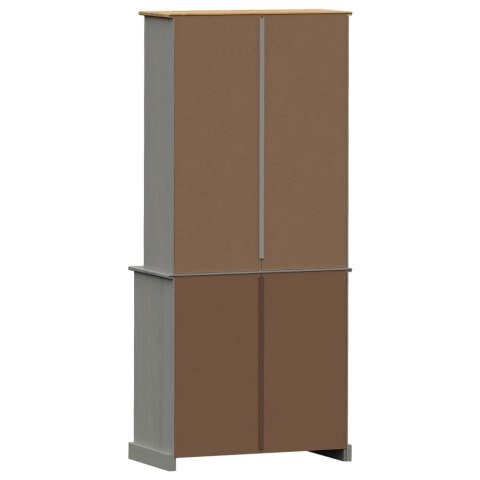 Kredens VIGO, szary, 78x40x175 cm, lite drewno sosnowe Kredens VIGO, szary, 78x40x175 cm, lite drewno sosnowe