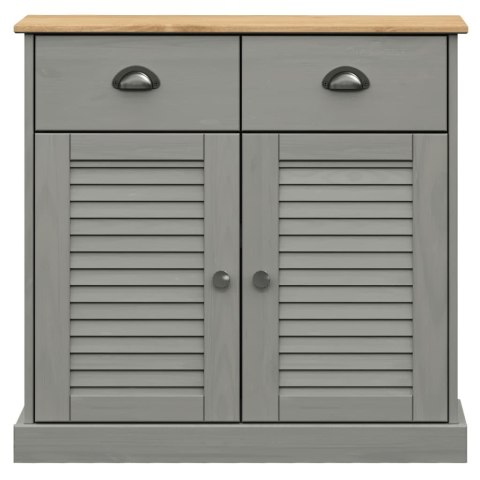 Kredens VIGO, szary, 78x40x175 cm, lite drewno sosnowe Kredens VIGO, szary, 78x40x175 cm, lite drewno sosnowe