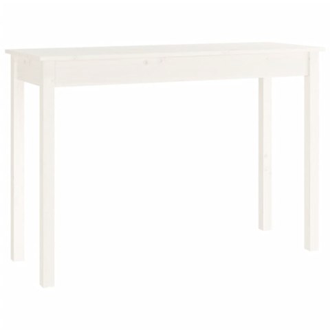Stolik konsolowy, biały, 110x40x75 cm, lite drewno sosnowe Stolik konsolowy, biały, 110x40x75 cm, lite drewno sosnowe