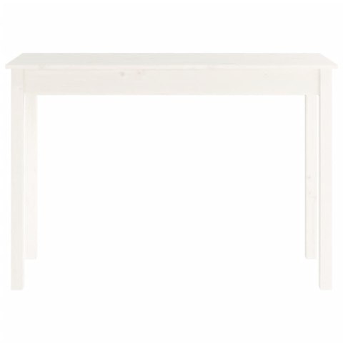 Stolik konsolowy, biały, 110x40x75 cm, lite drewno sosnowe Stolik konsolowy, biały, 110x40x75 cm, lite drewno sosnowe