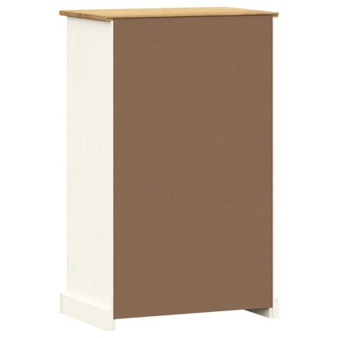 Szafka na buty VIGO, 60x35x96 cm, biała, lite drewno sosnowe Szafka na buty VIGO, 60x35x96 cm, biała, lite drewno sosnowe